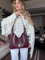 Elara bordeaux croco