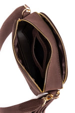 PRE ORDER - Aria brown suede