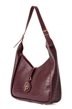 Elara bordeaux croco