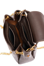 Mini Tia chocolate croco