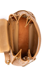 PRE ORDER - Mini Tia camel croco