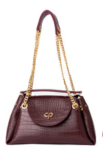 PRE ORDER - Mini Tia bordeaux croco