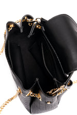 PRE ORDER - Mini Tia black croco