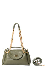 PRE ORDER - Mini Tia green croco