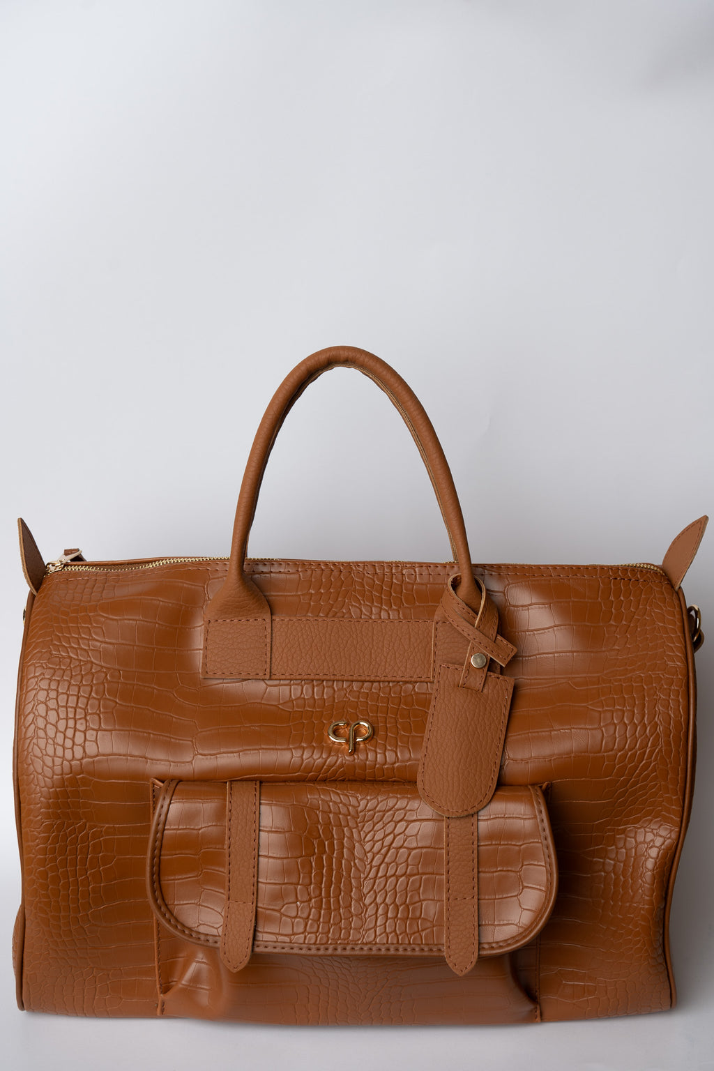 Weekend bag cognac