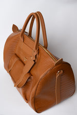 Weekend bag cognac