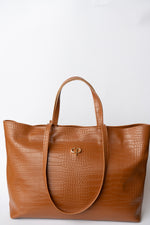 Shopper brown croco