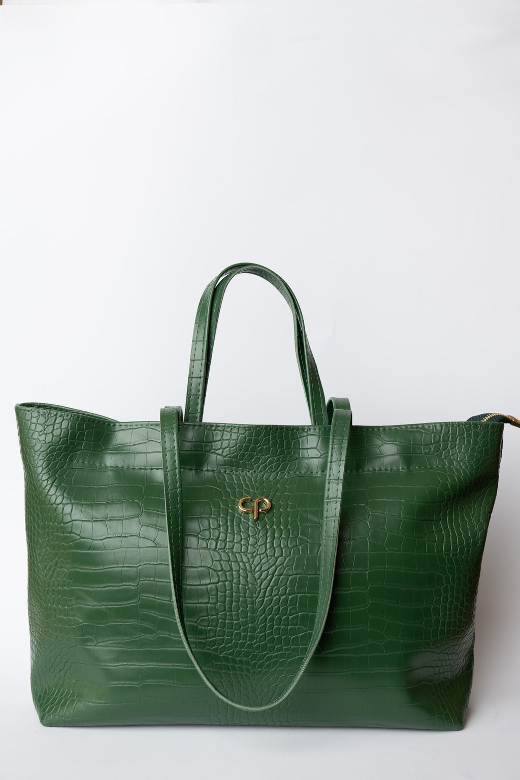 Shopper green croco