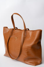 Shopper brown croco