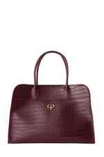 Olivia bordeaux croco