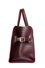 Olivia bordeaux croco