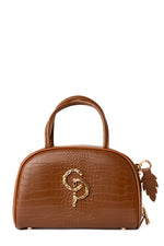 Rhea cognac croco