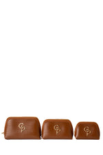 Toiletry bag cognac size S