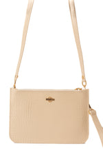 Mini clutch sand croco