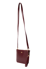 Mini clutch bordeaux croco