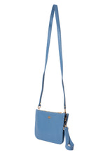 Mini clutch blue croco