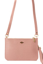 Mini clutch rose croco