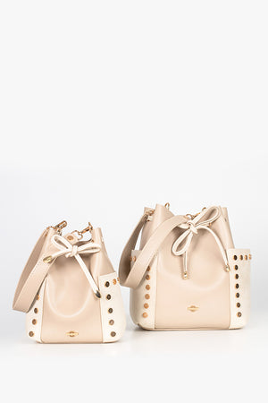 Two bucket bags in different sizes
